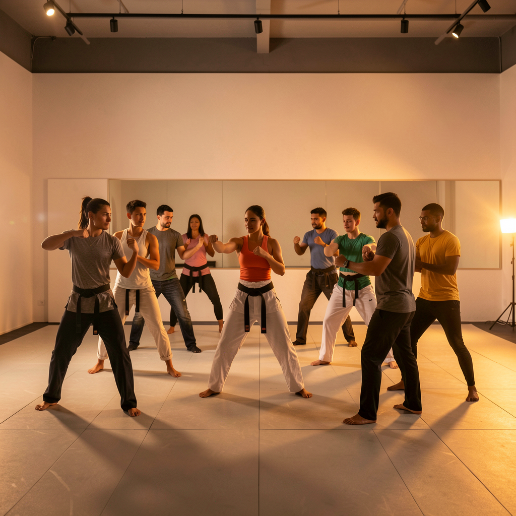 Beginner group training together