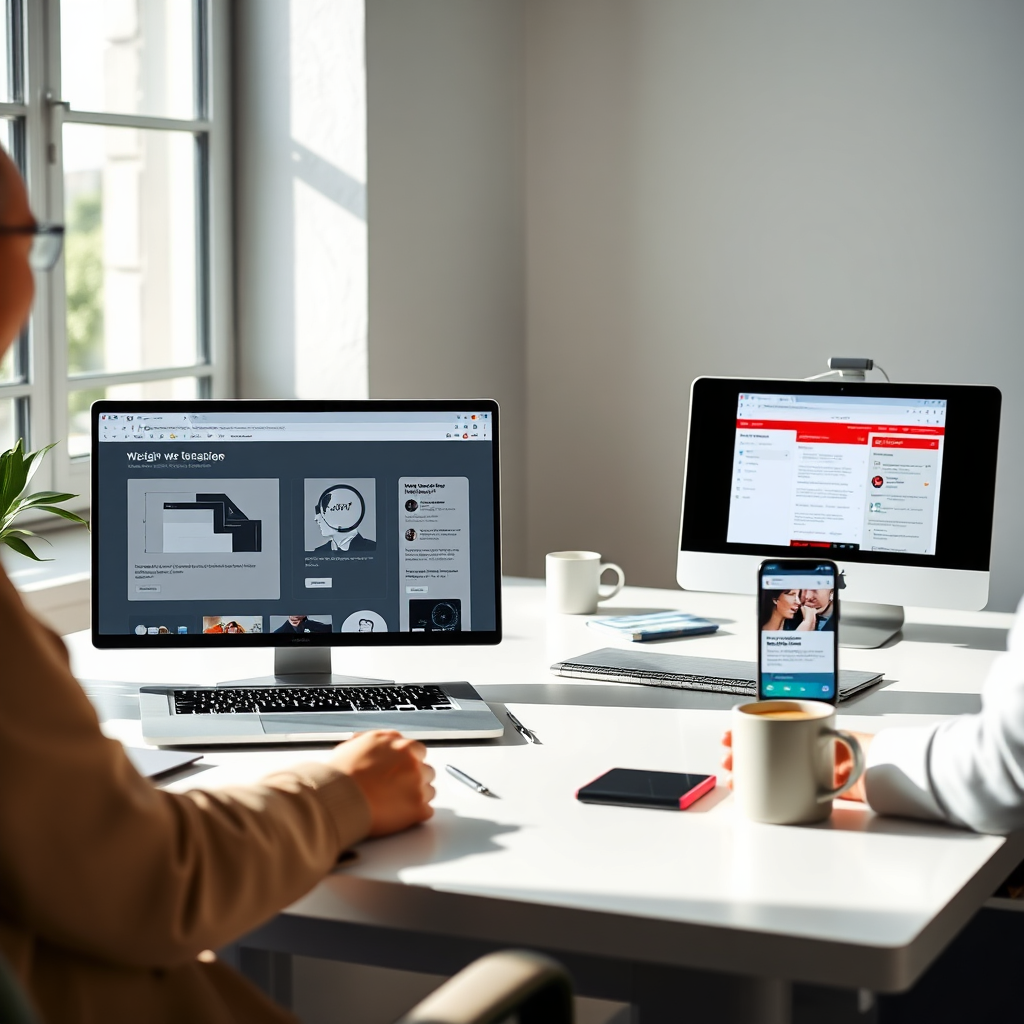 Equipa a criar um site e preparar uma proposta