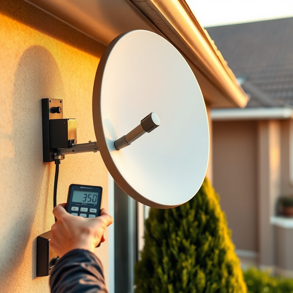 Satellite dish installation and alignment in Centurion