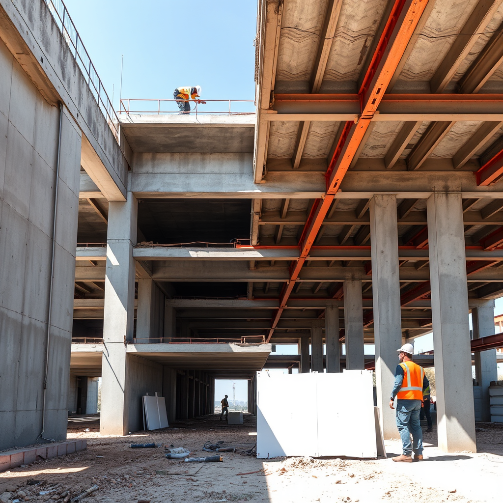 Structural development at a Gauteng site