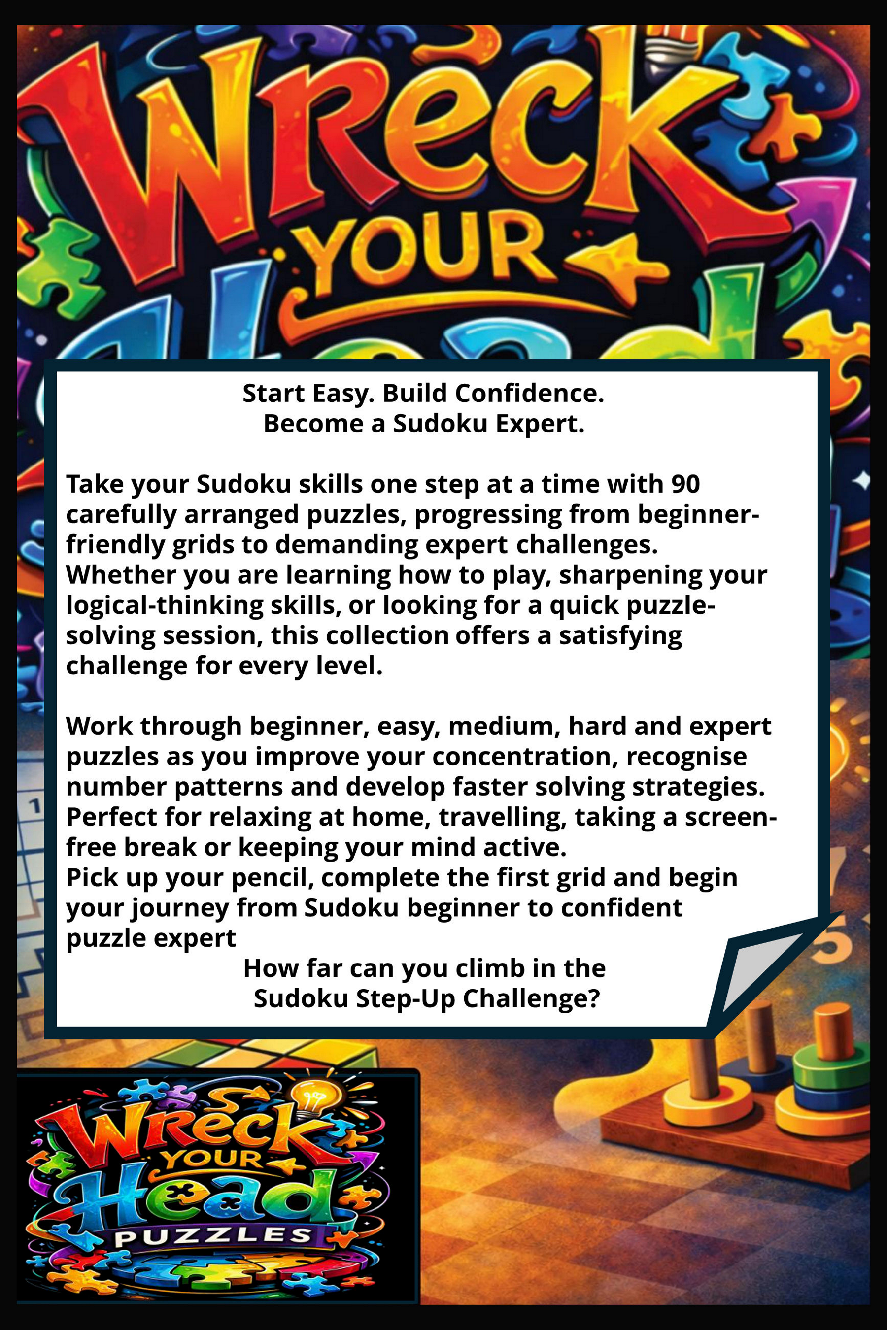 Numberlink Puzzle Book Back Cover