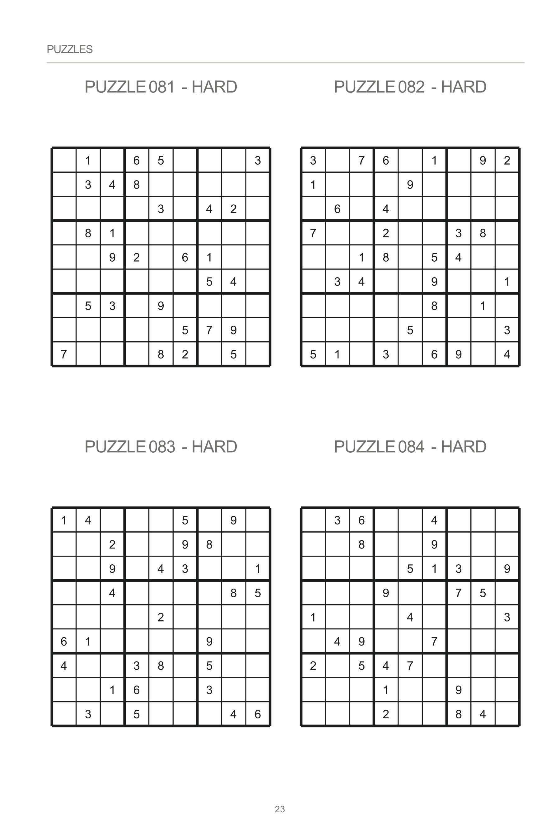 Sample Sudoku Hard Puzzle Image 4