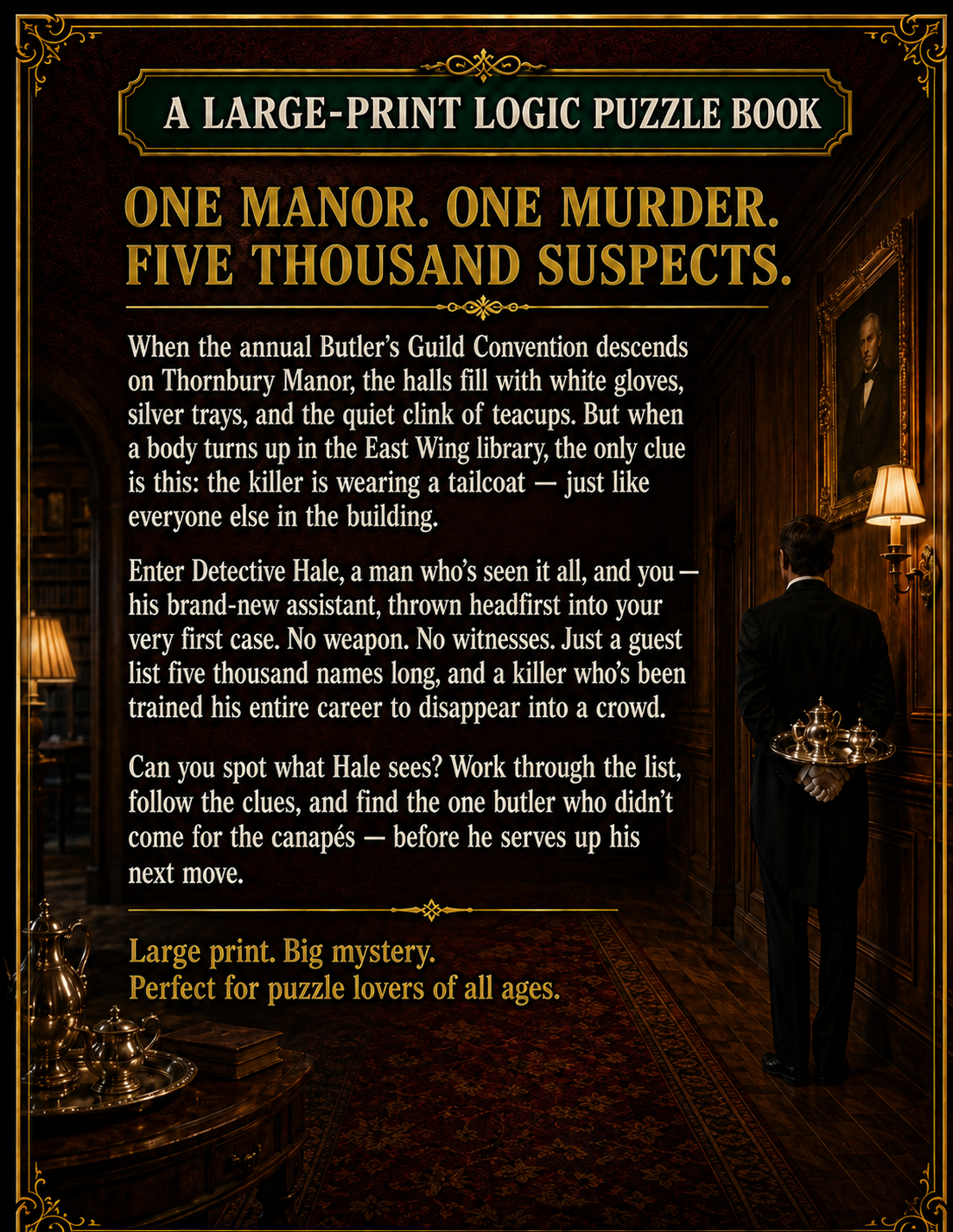 The Butler Did It Puzzle Book Back Cover