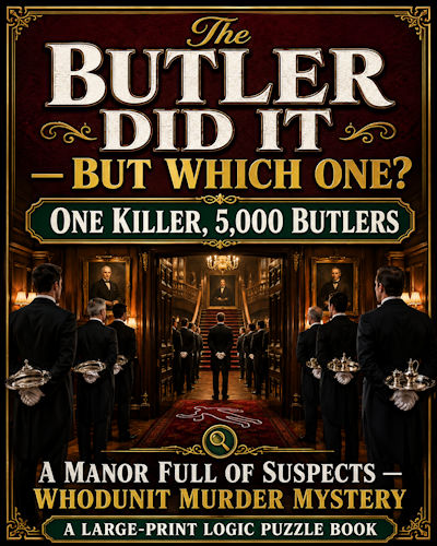 The Butler Did It puzzle book front cove