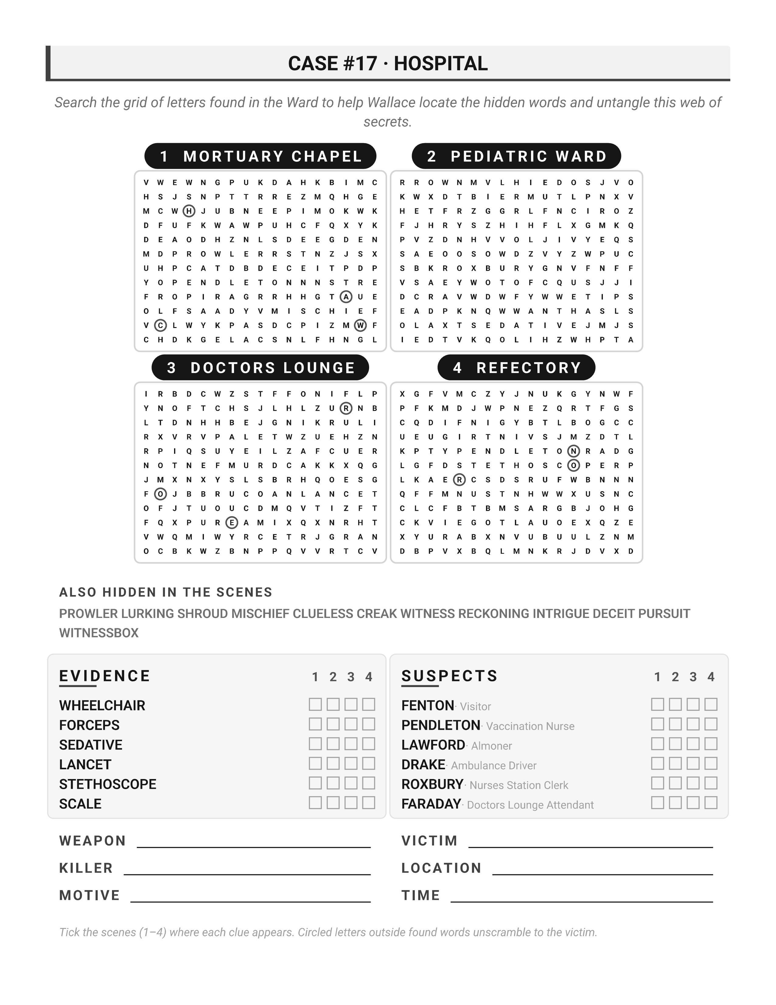 Word Search Puzzle Grid