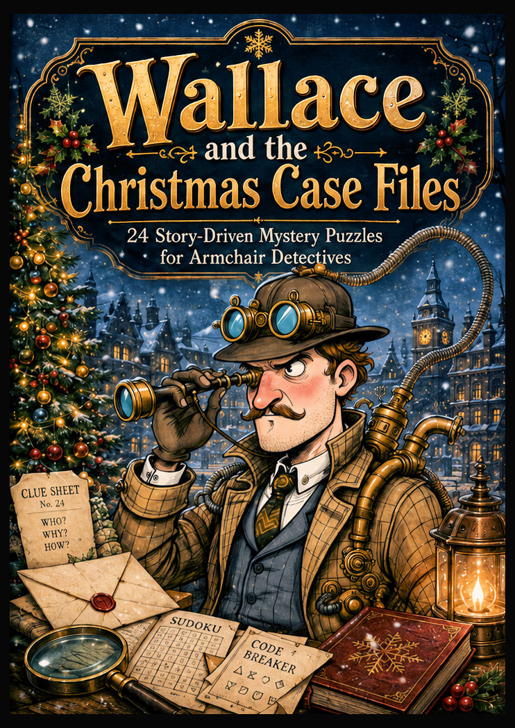 Cover image of puzzle book showing title and design