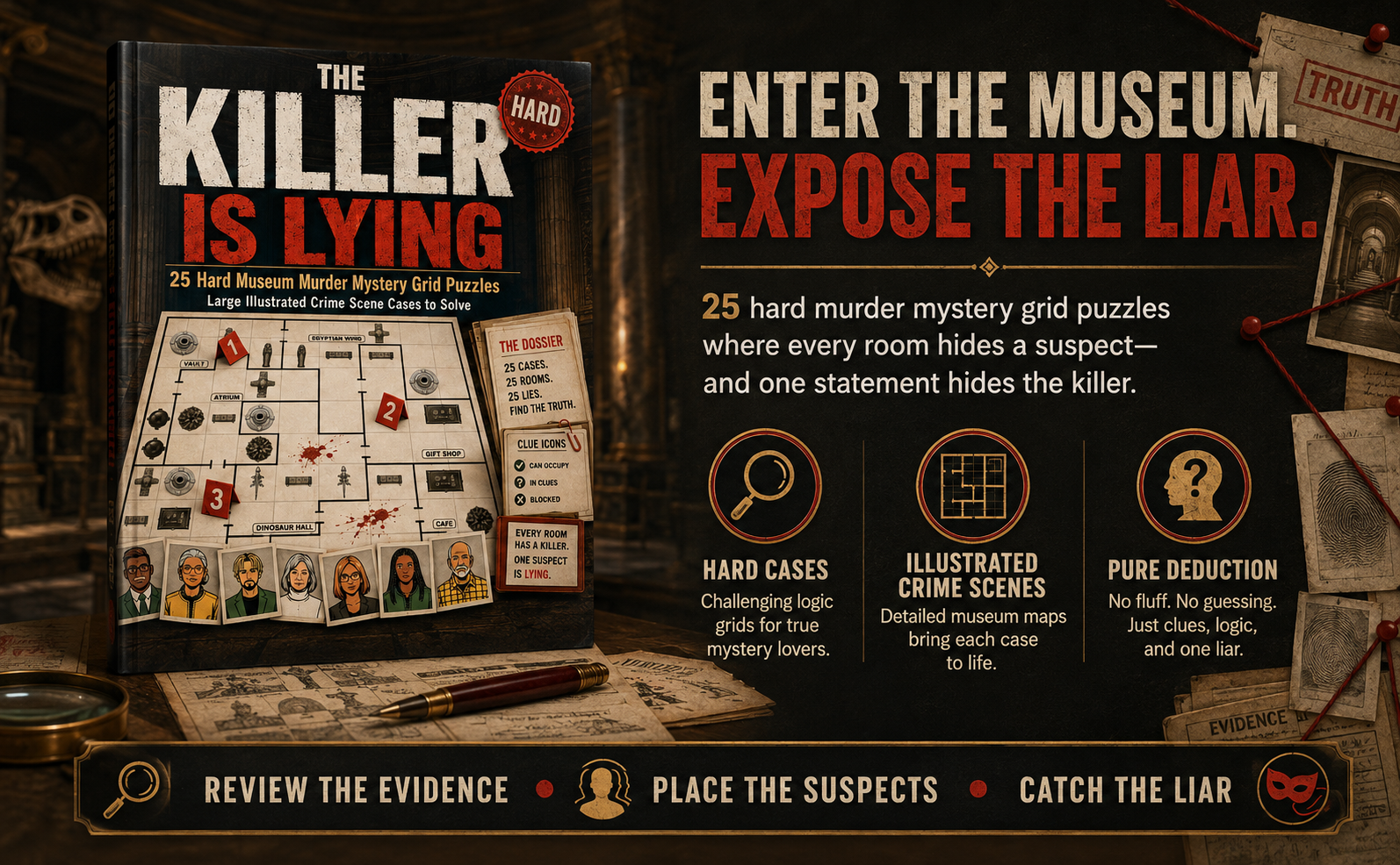 the killer is lying Mystery Grids    Ad Image