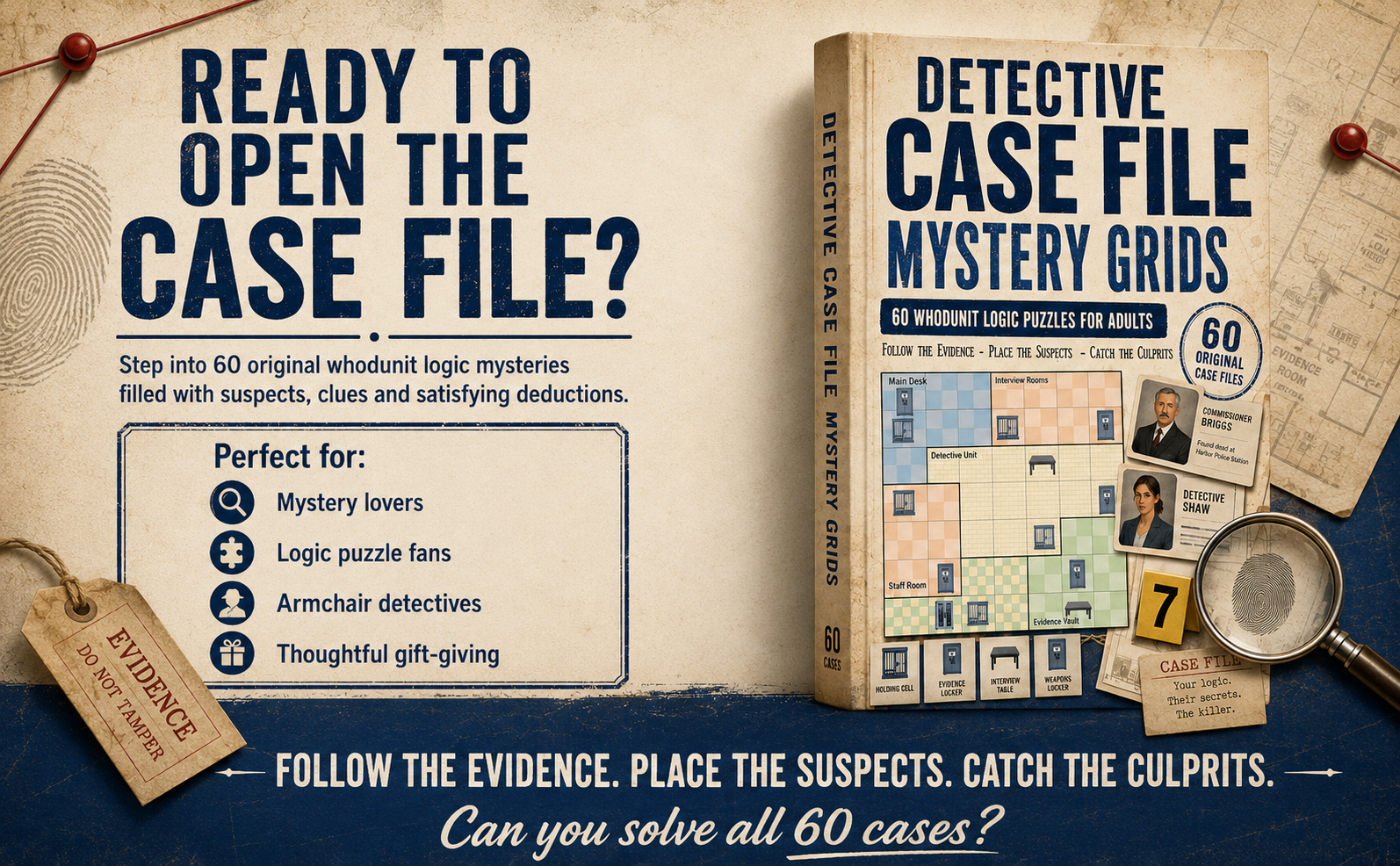 detective case files mystery grid ad image 