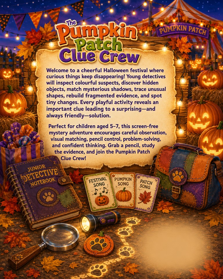 The Pumpkin P[atch Clue Crew Halloween Special  back cover Ad Image 