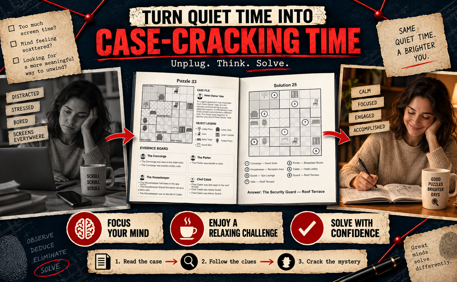 60 Logic Grid Whodunit Puzzles ad image 2