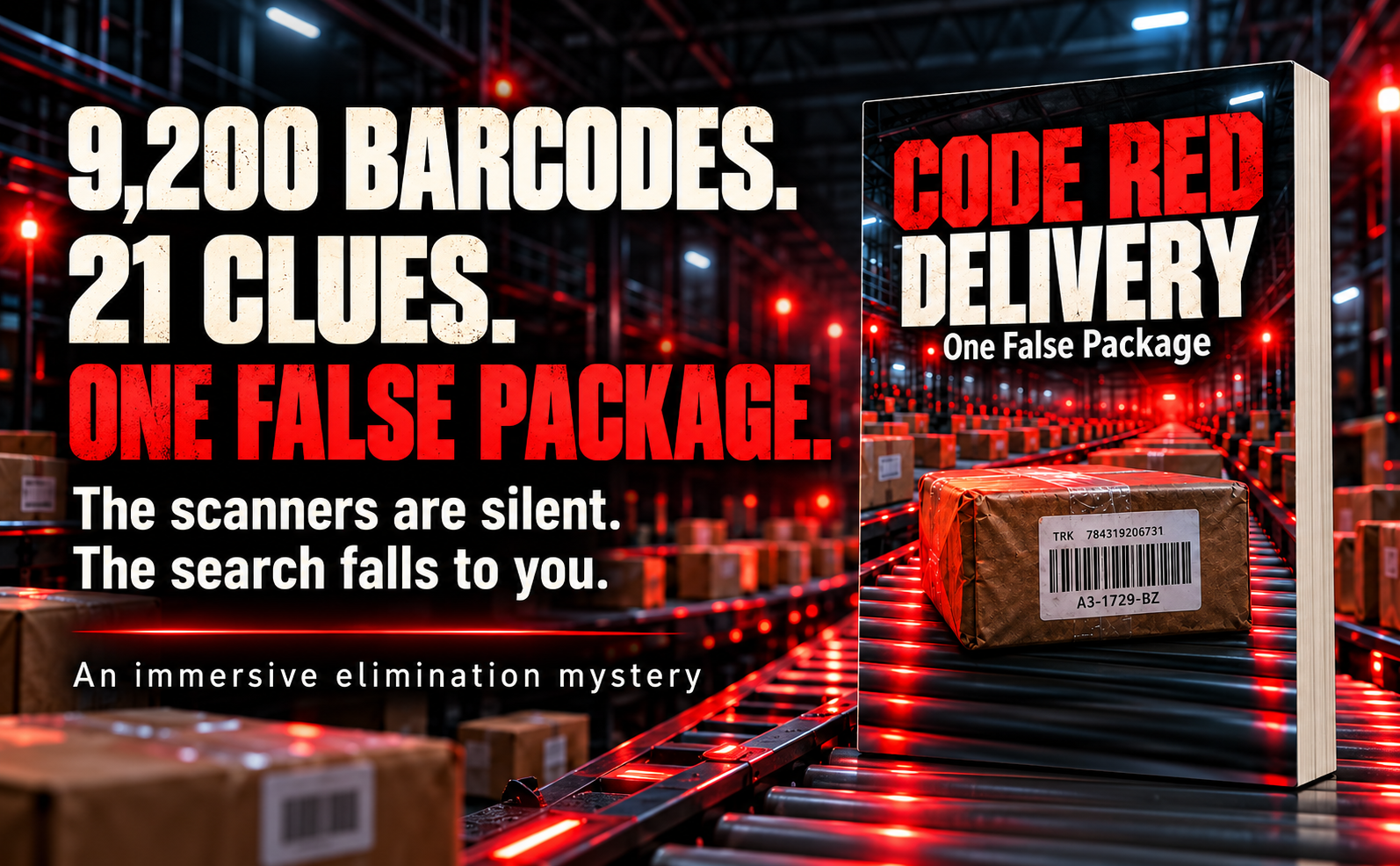 Code Red Delivery One False Package Elimination PuzzleAd Image
