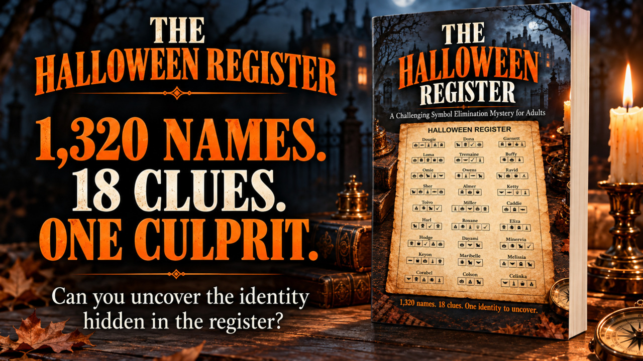 The Halloween Register Mystery Puzzle Ad Image