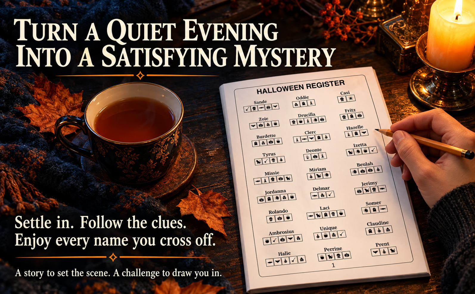The Halloween Register Mystery Puzzle Ad Image 3