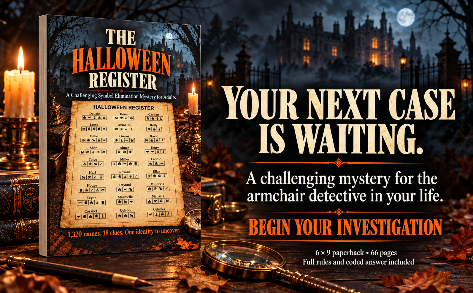 The Halloween Register Mystery Puzzle Ad Image 4