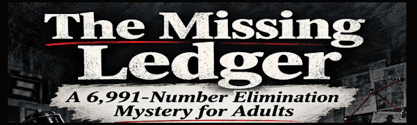 The Missing Ledger Puzzle Book Banner Image