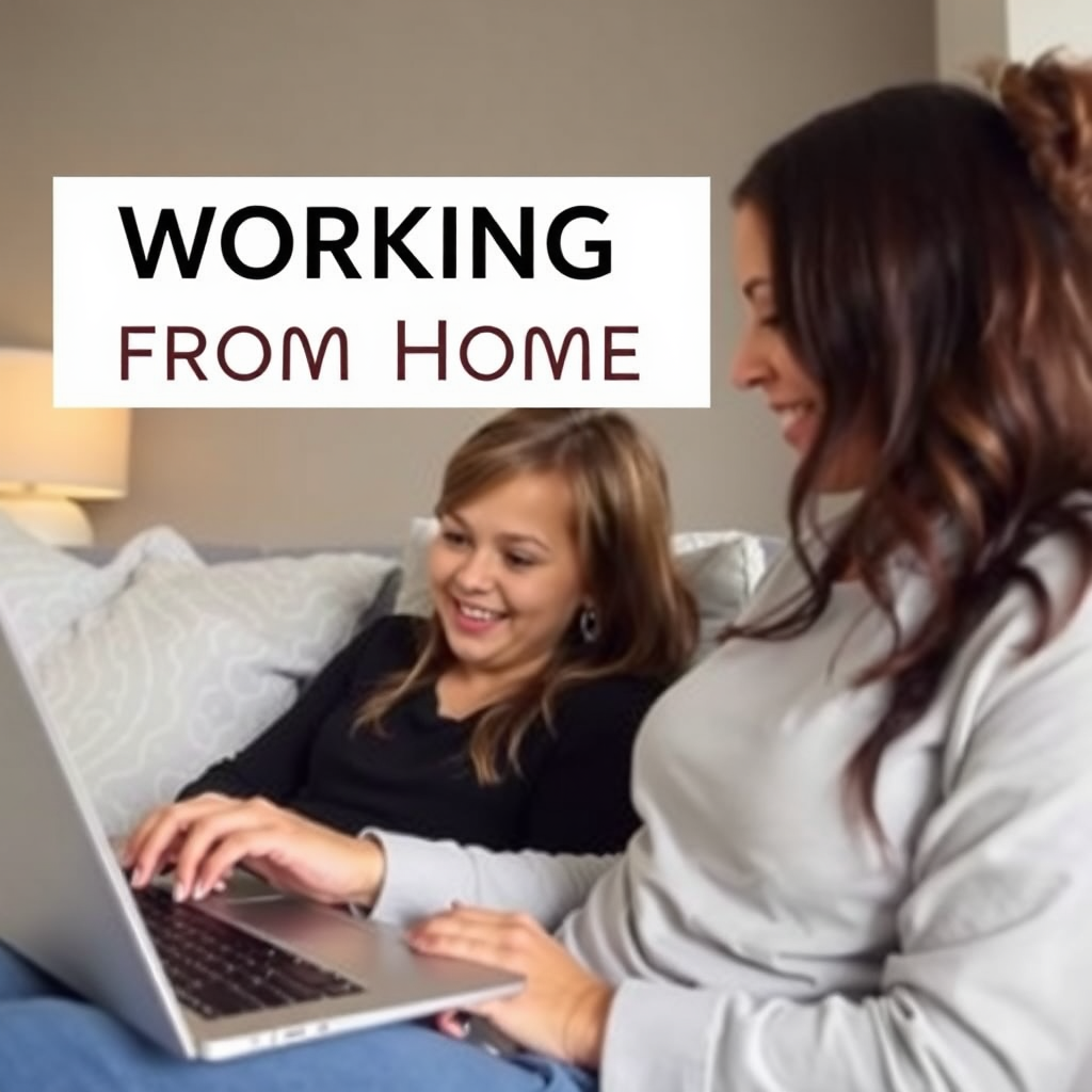 Working From Home Mom Image