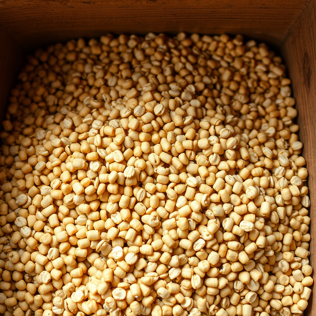 Livestock feed close up