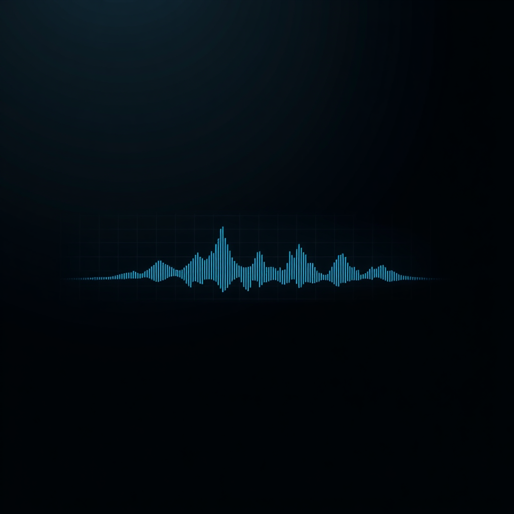 Abstract phone waveform demo mock
