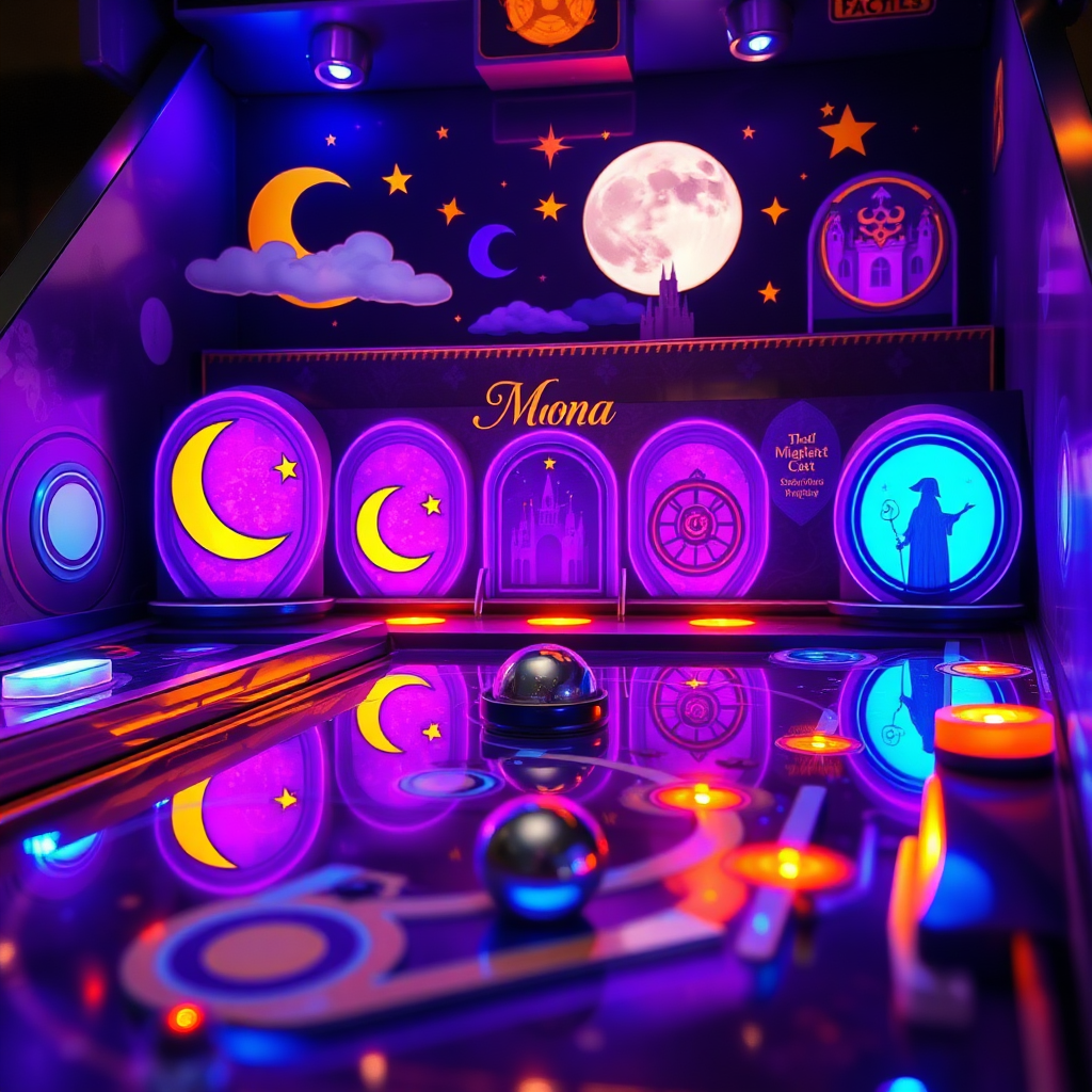 Moonlit Bumper Court pinball machine