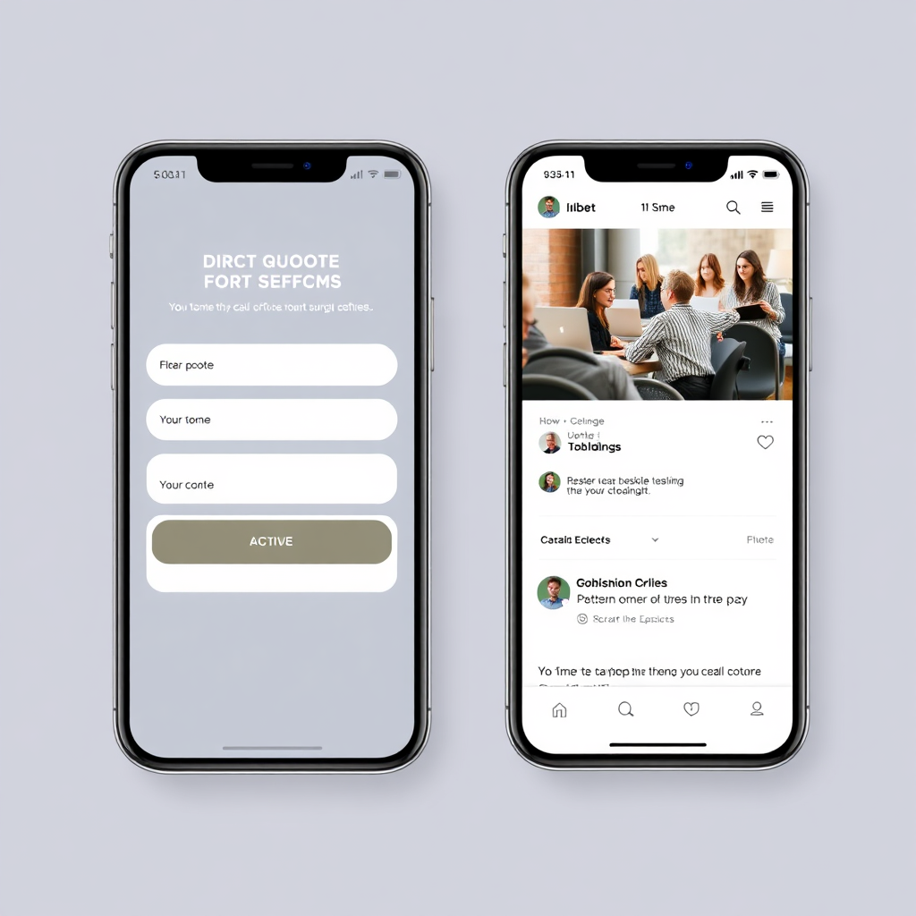 Sleek new modern page screenshot