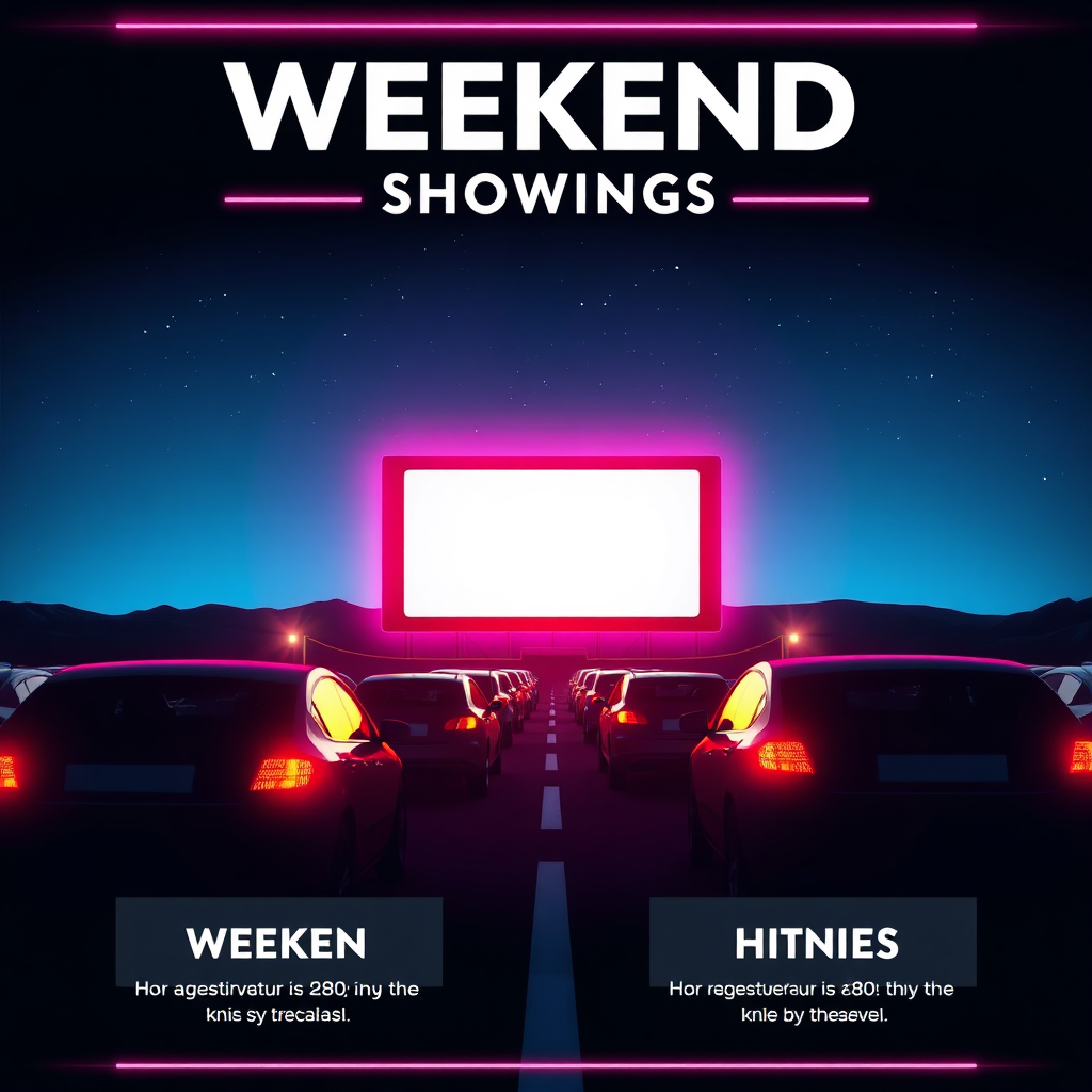 Weekend showings poster