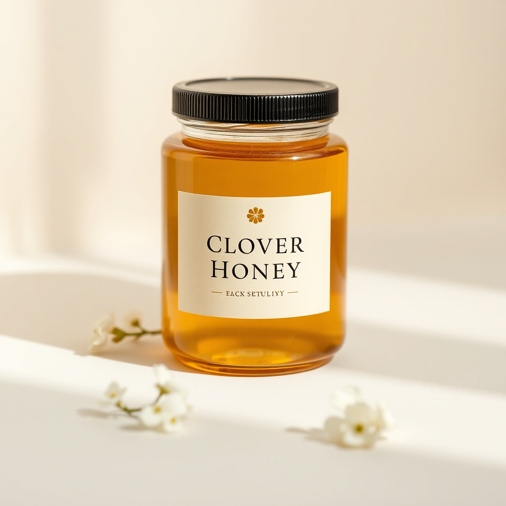 Jar of clover honey