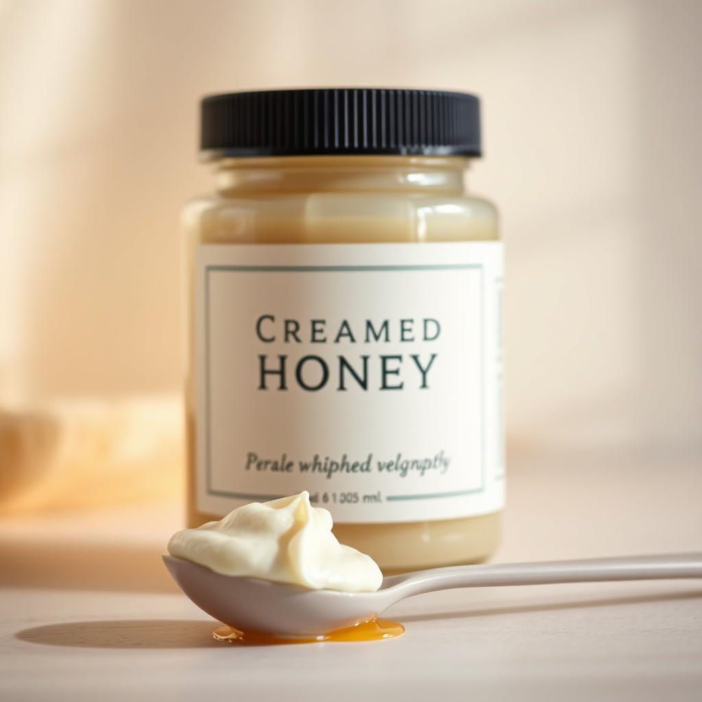 Jar of creamed honey