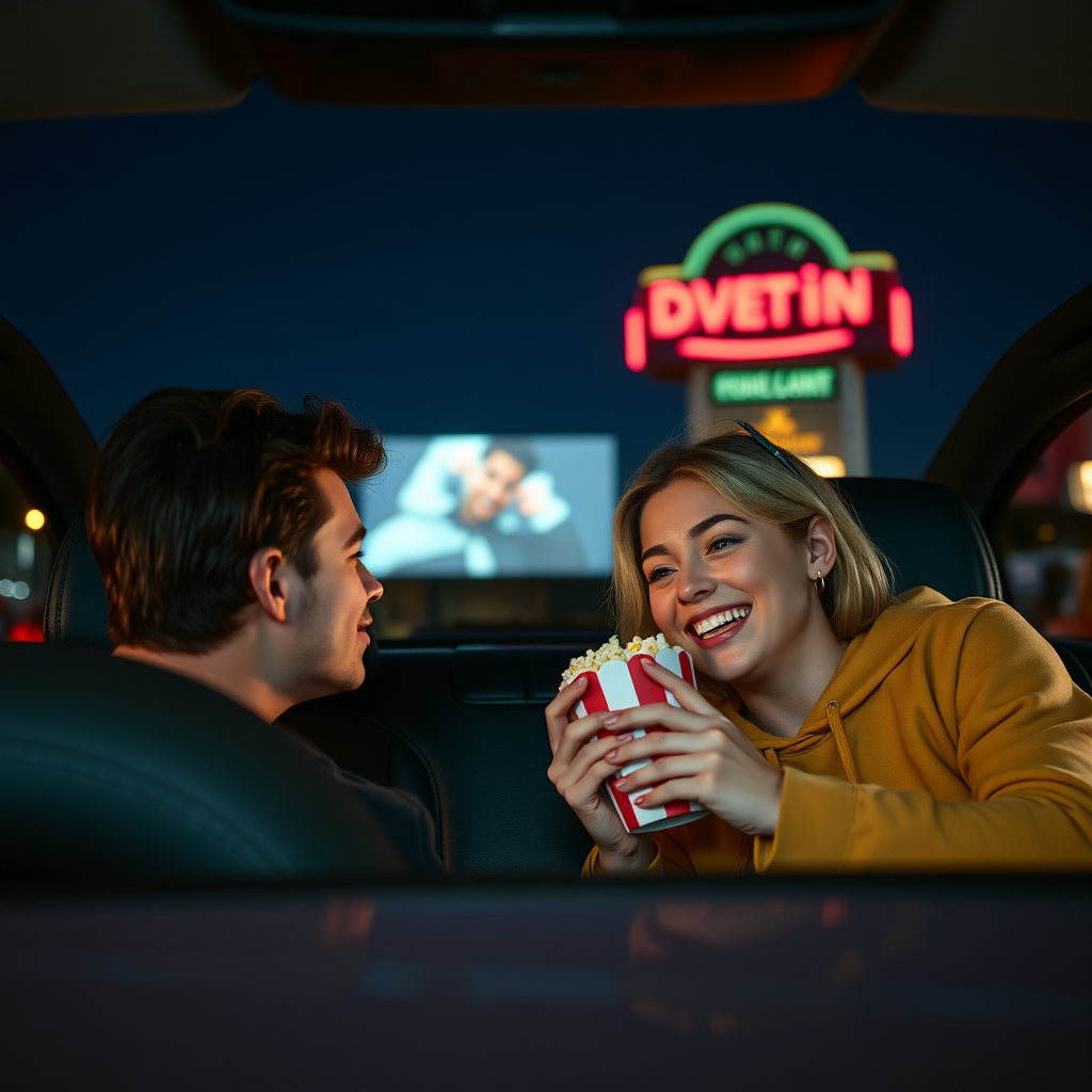 Friends enjoying snacks in the car