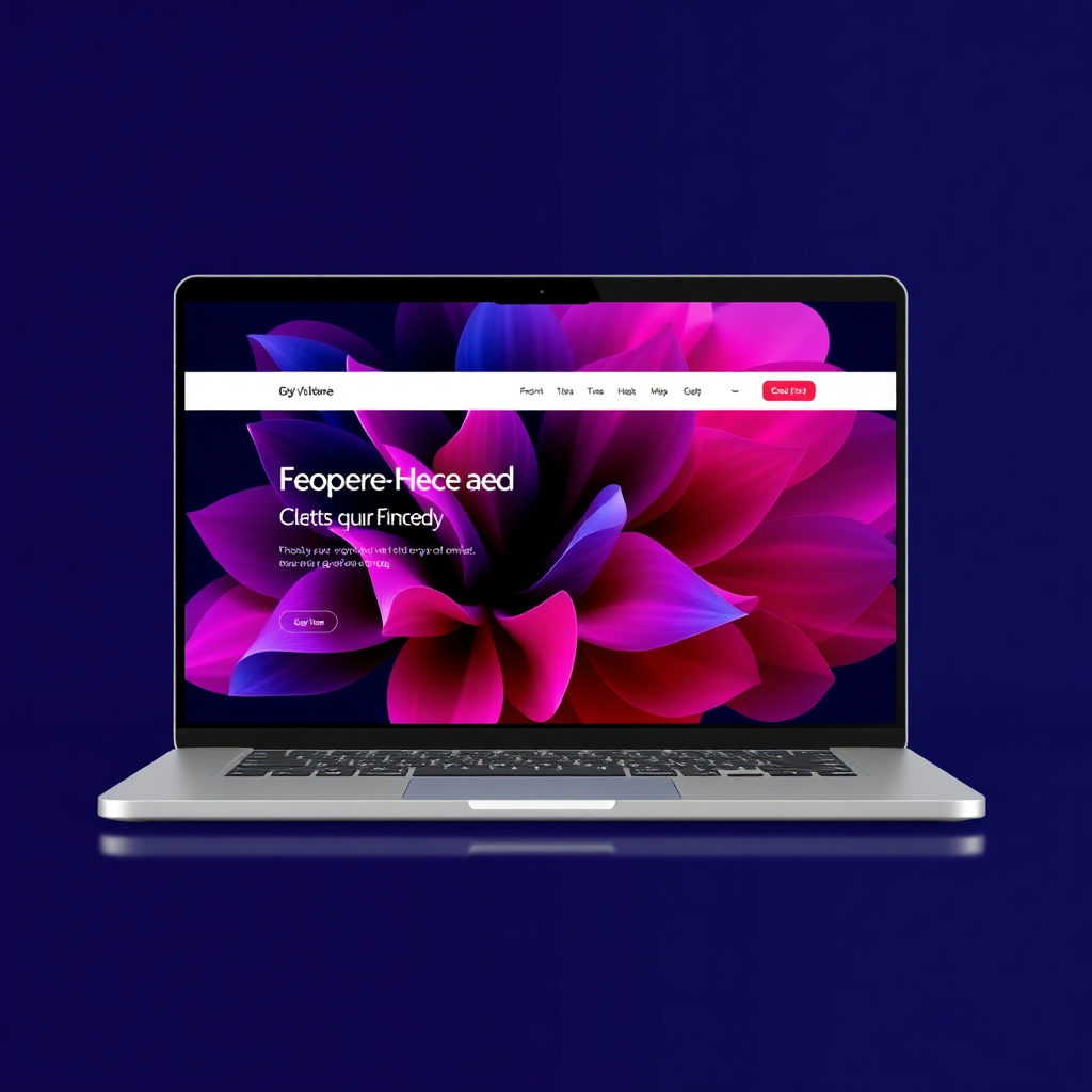 Website creator app on desktop and phone