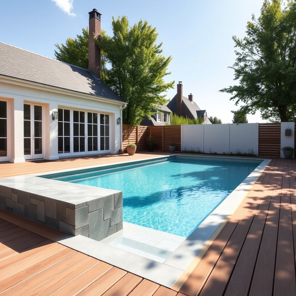 Construction piscine rectangulaire