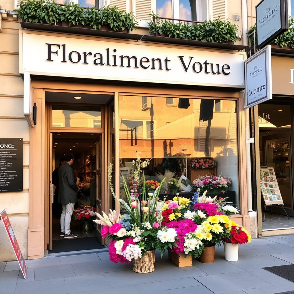 Devanture du magasin Floralement Votre
