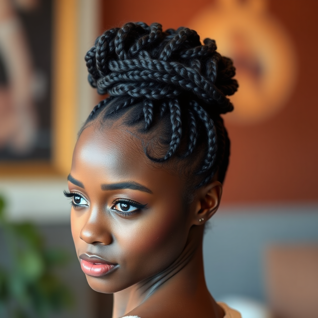 Chignon tressé
