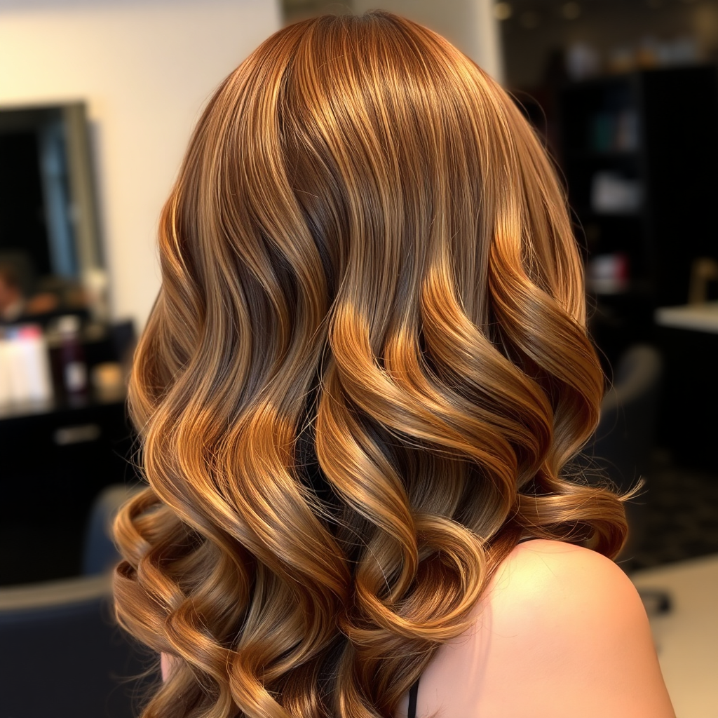 Coloration brune brillante