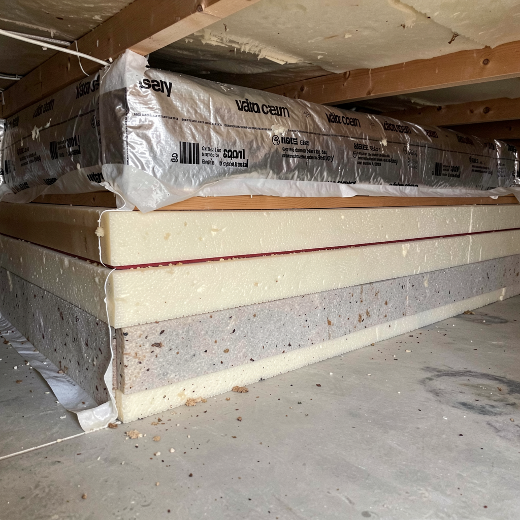 Crawl space encapsulation detail
