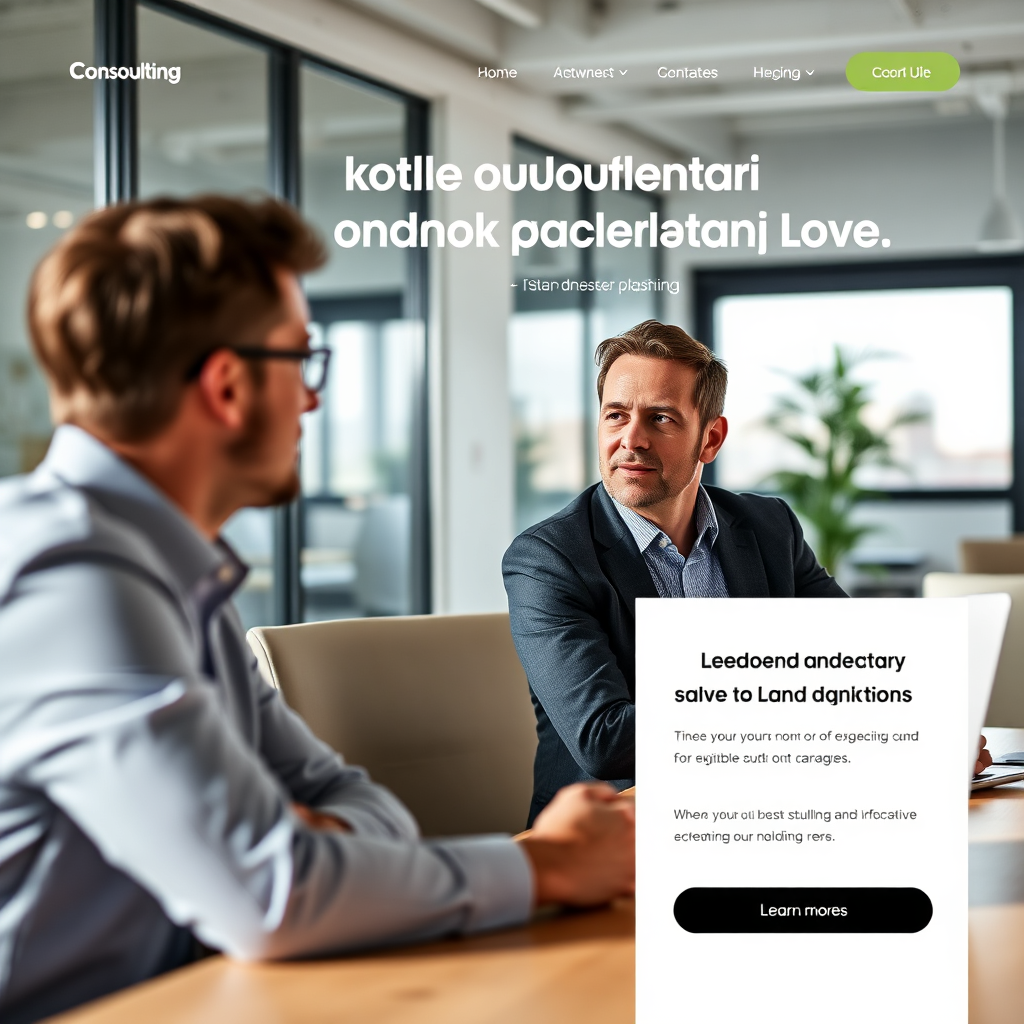 Consulting website project