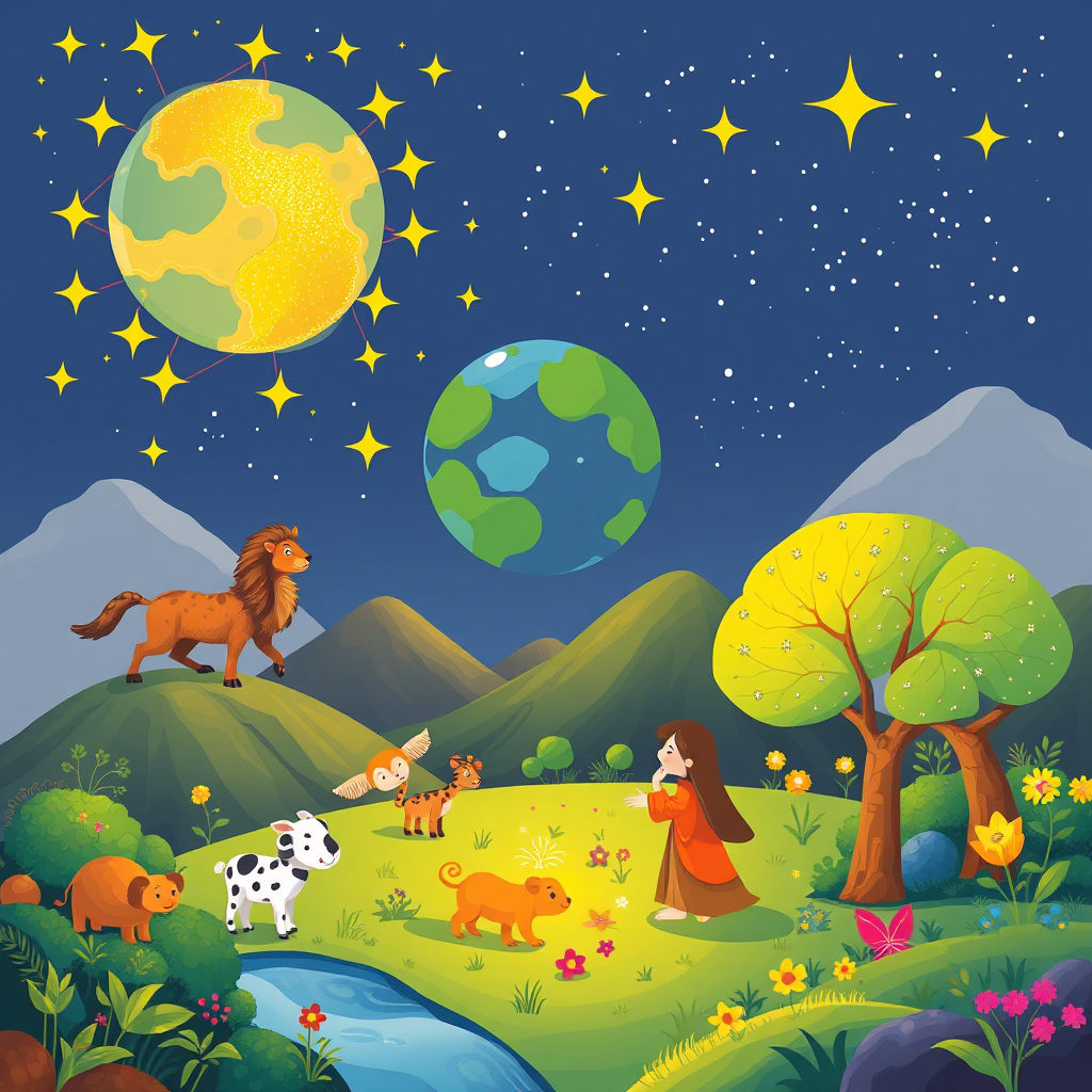 Illustration of the Creation story