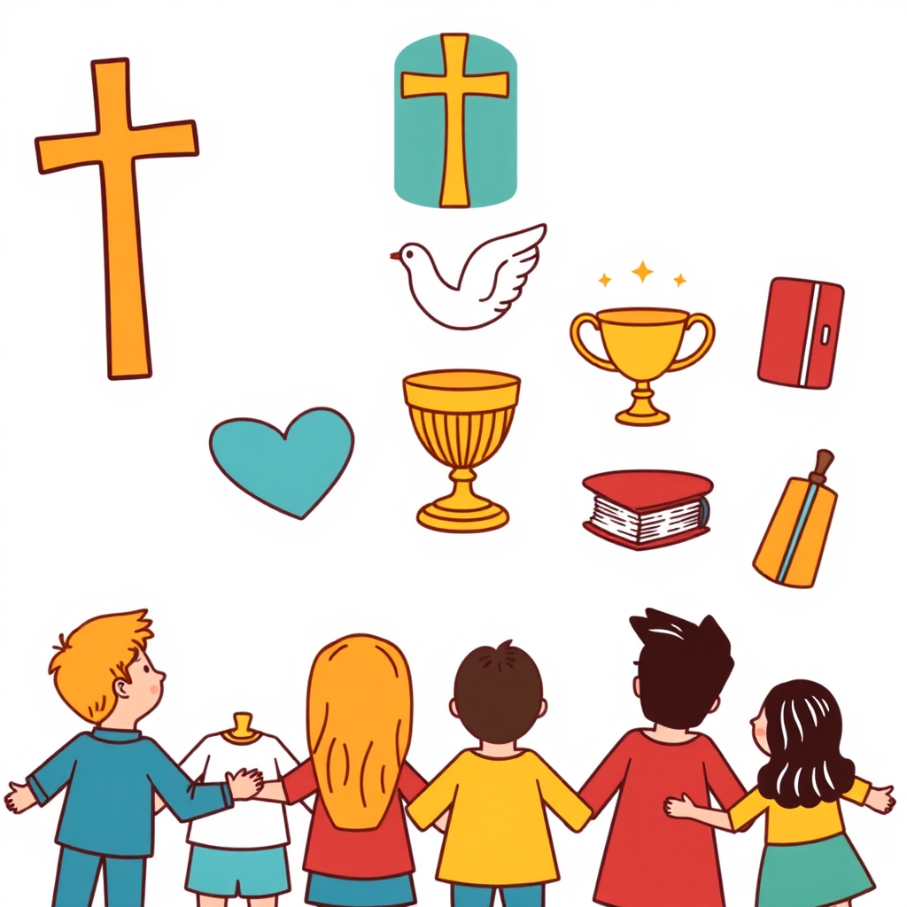Illustration of Catholic beliefs