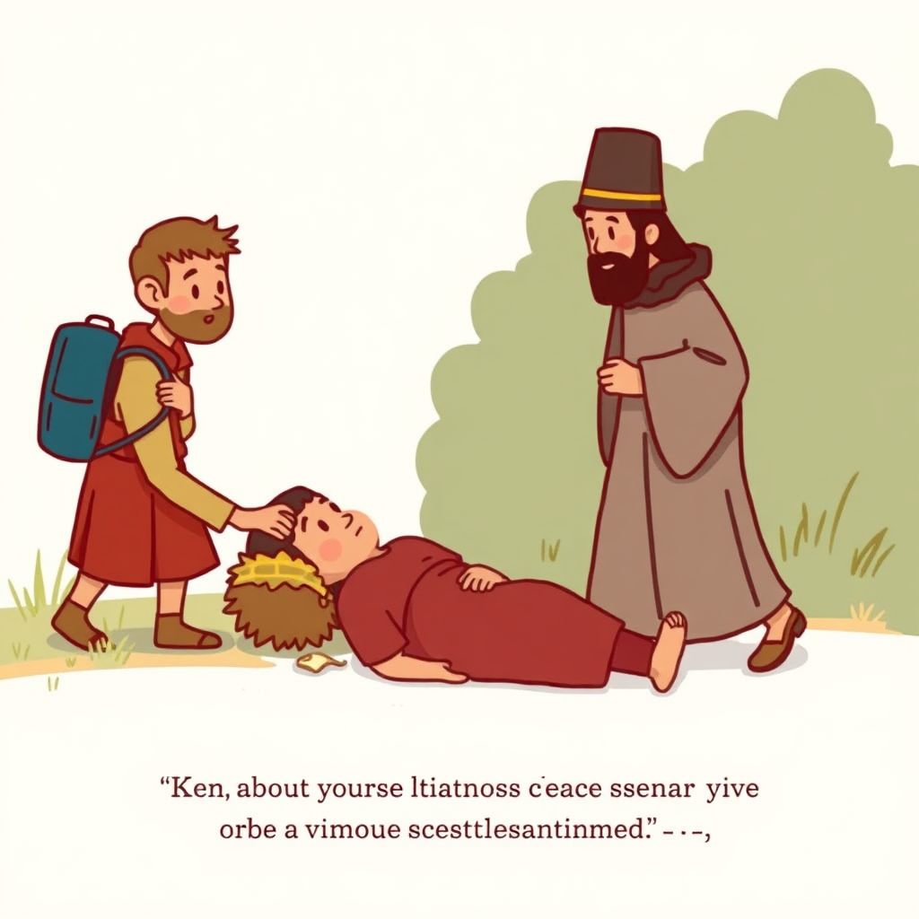 Illustration of the Good Samaritan