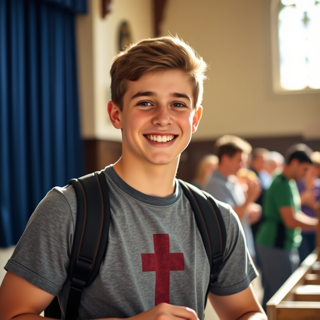 Youth member helping out