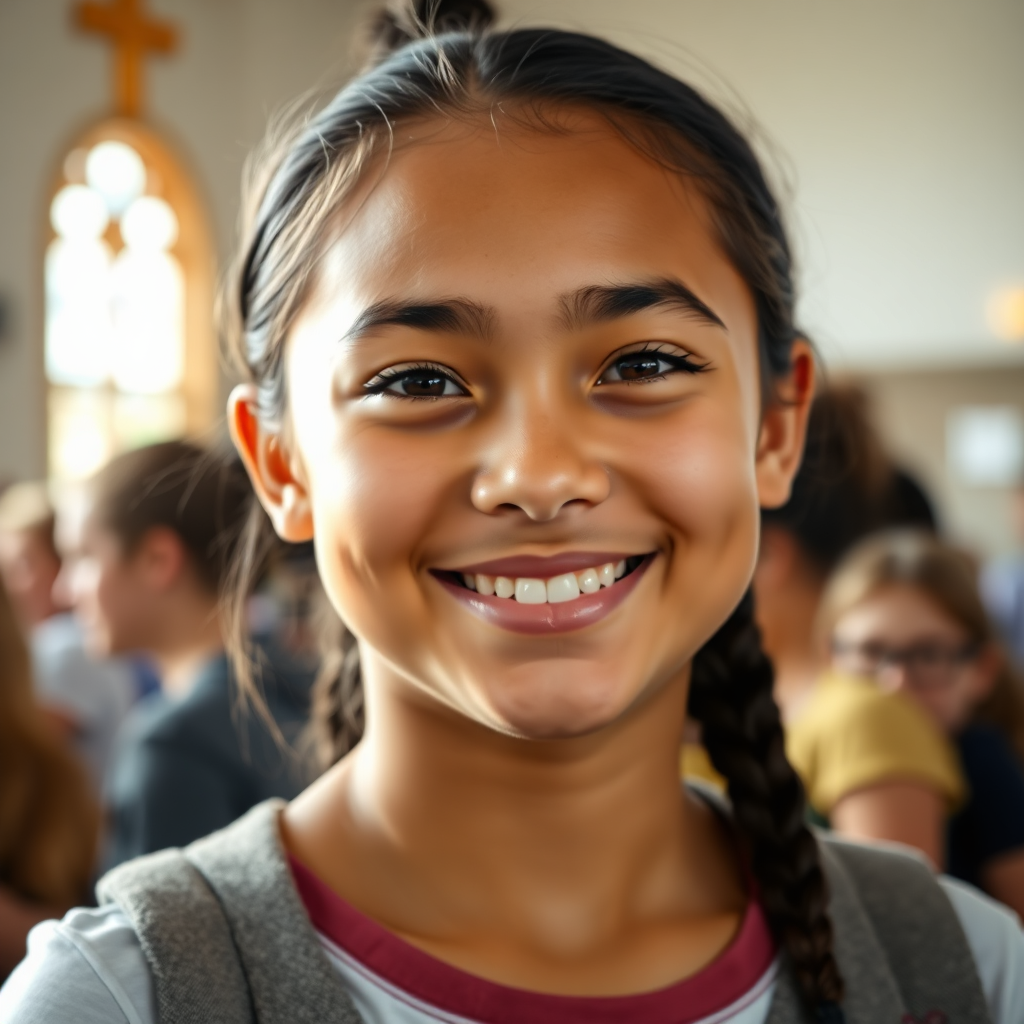 Youth member smiling