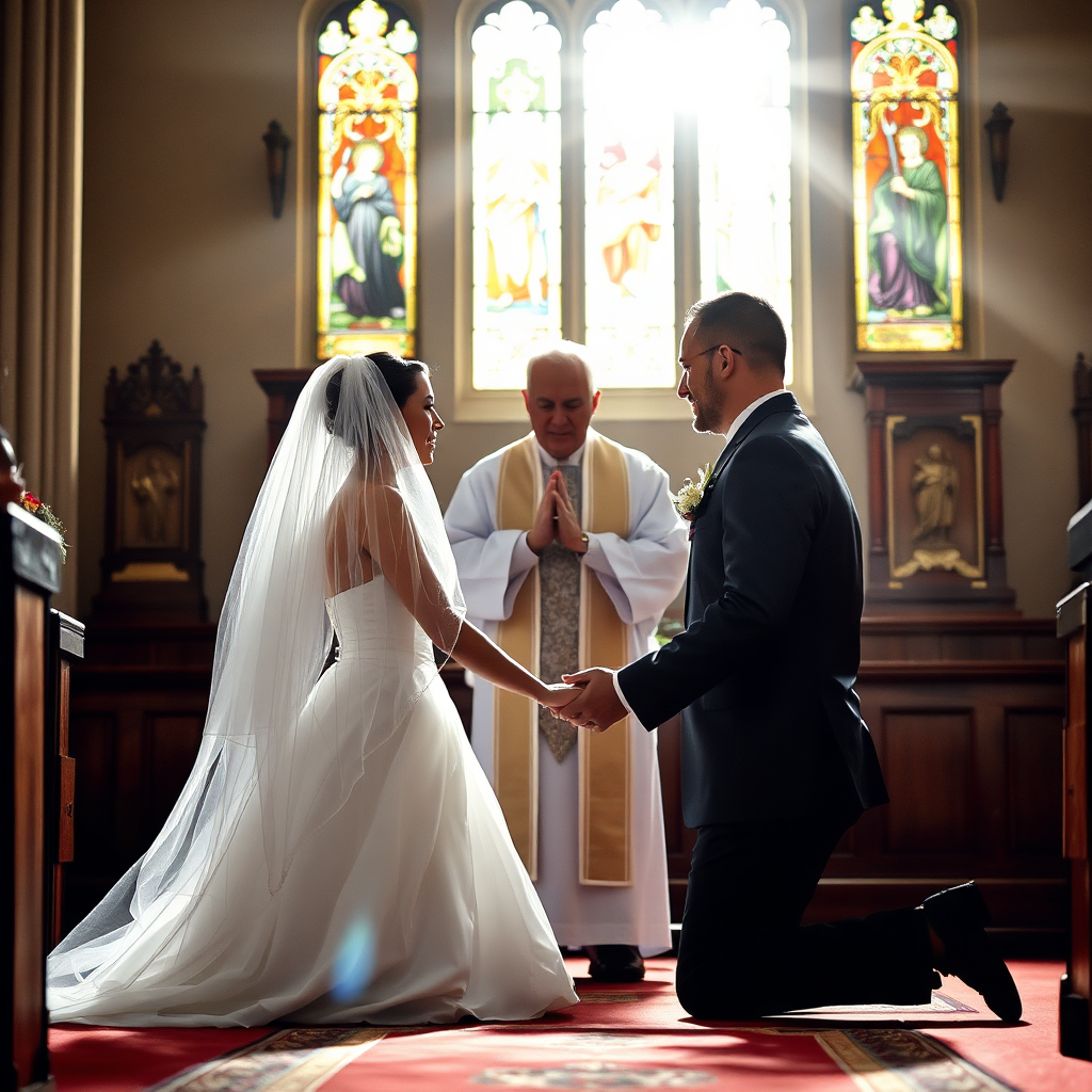 Wedding ceremony in the church