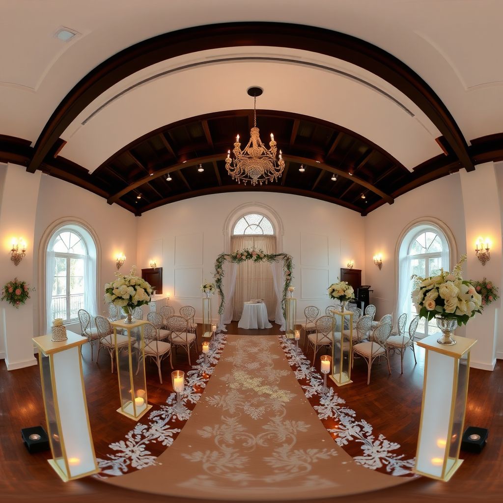 Virtual tour example of a wedding venue