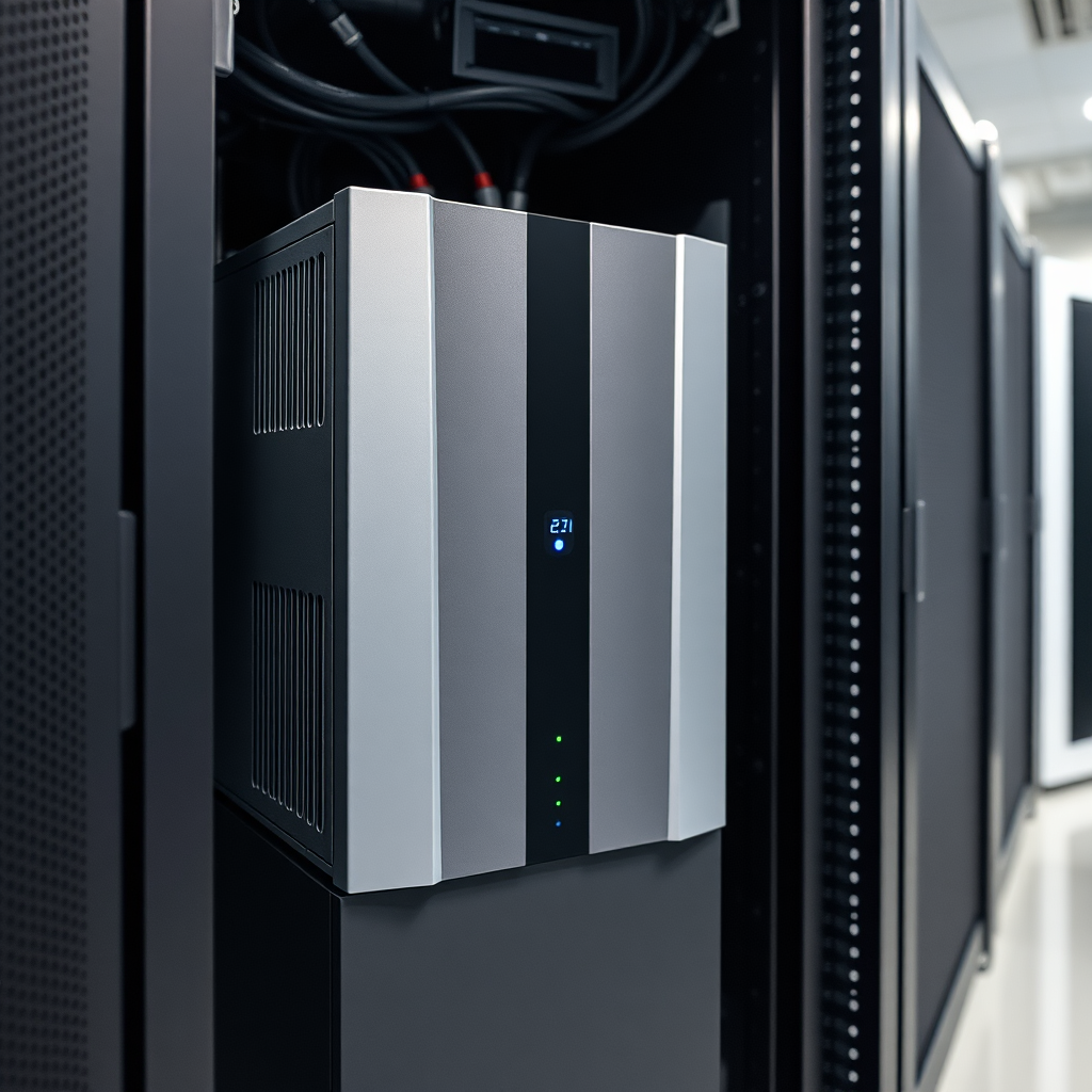 UPS geïnstalleerd in serverrack in MKB-serverruimte