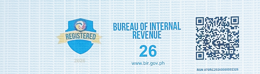 BIR Registration Seal Badge — METATHRIVING2DMAX BUSINESS SUPPORT SERVICES, TIN 124-626-077-00000. Scan or click to verify at verify.bir.gov.ph