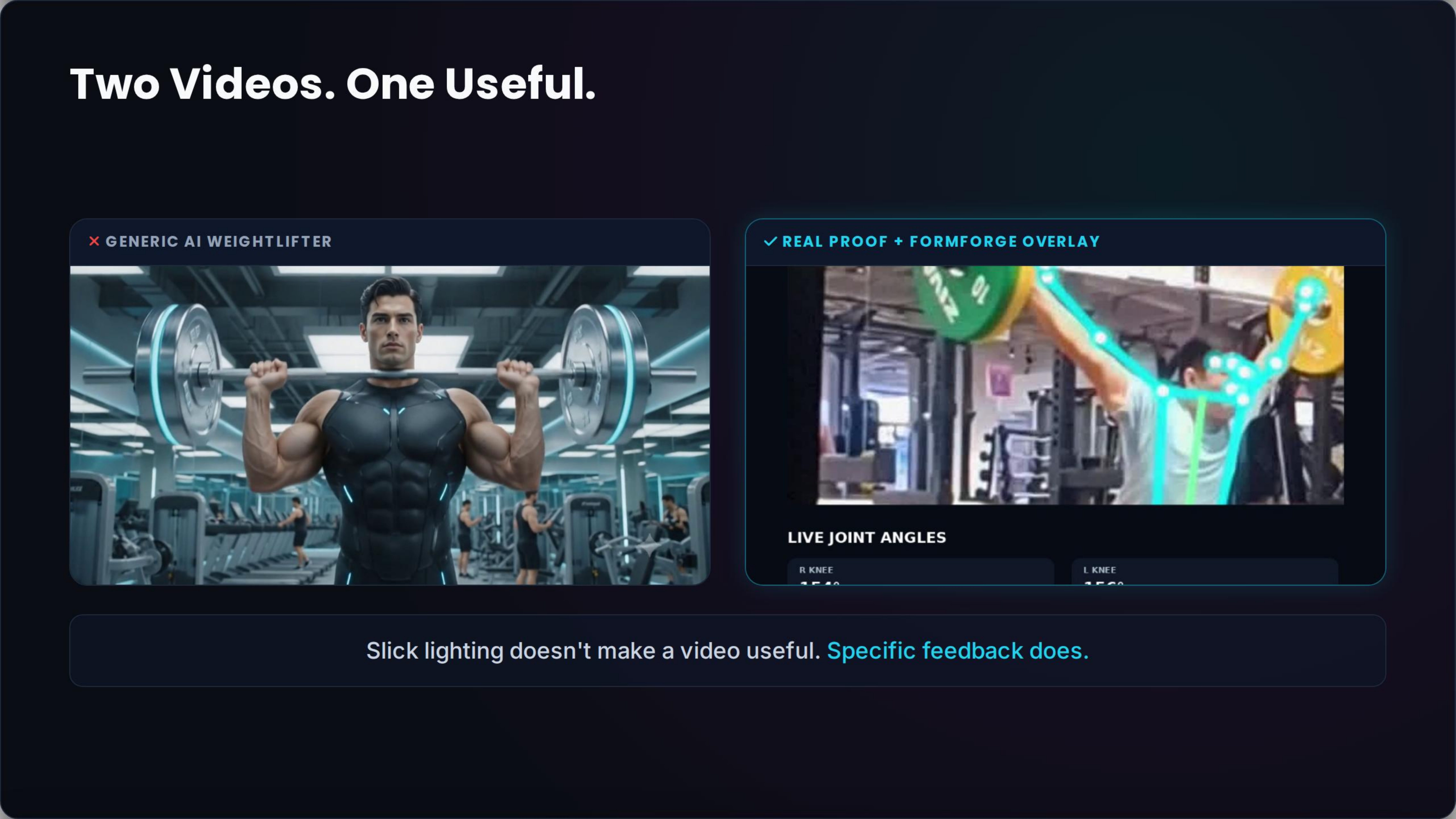 Two videos, one useful comparison