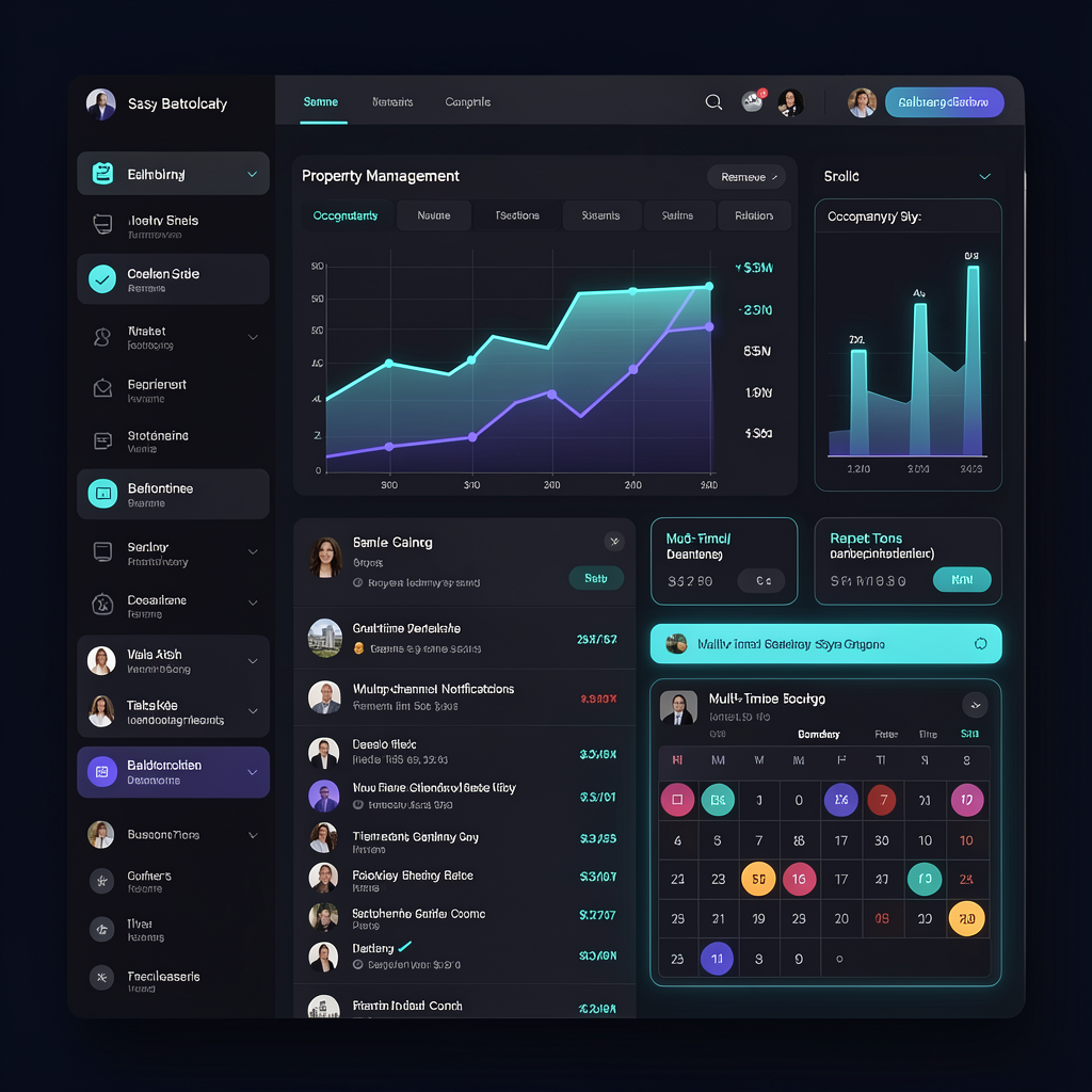 AetherStay PMS dashboard overview