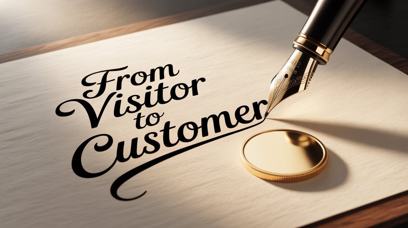 Illustration representing writing compelling website sales copy