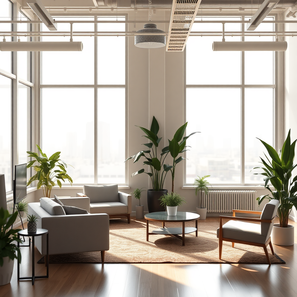 Modern creative agency studio interior