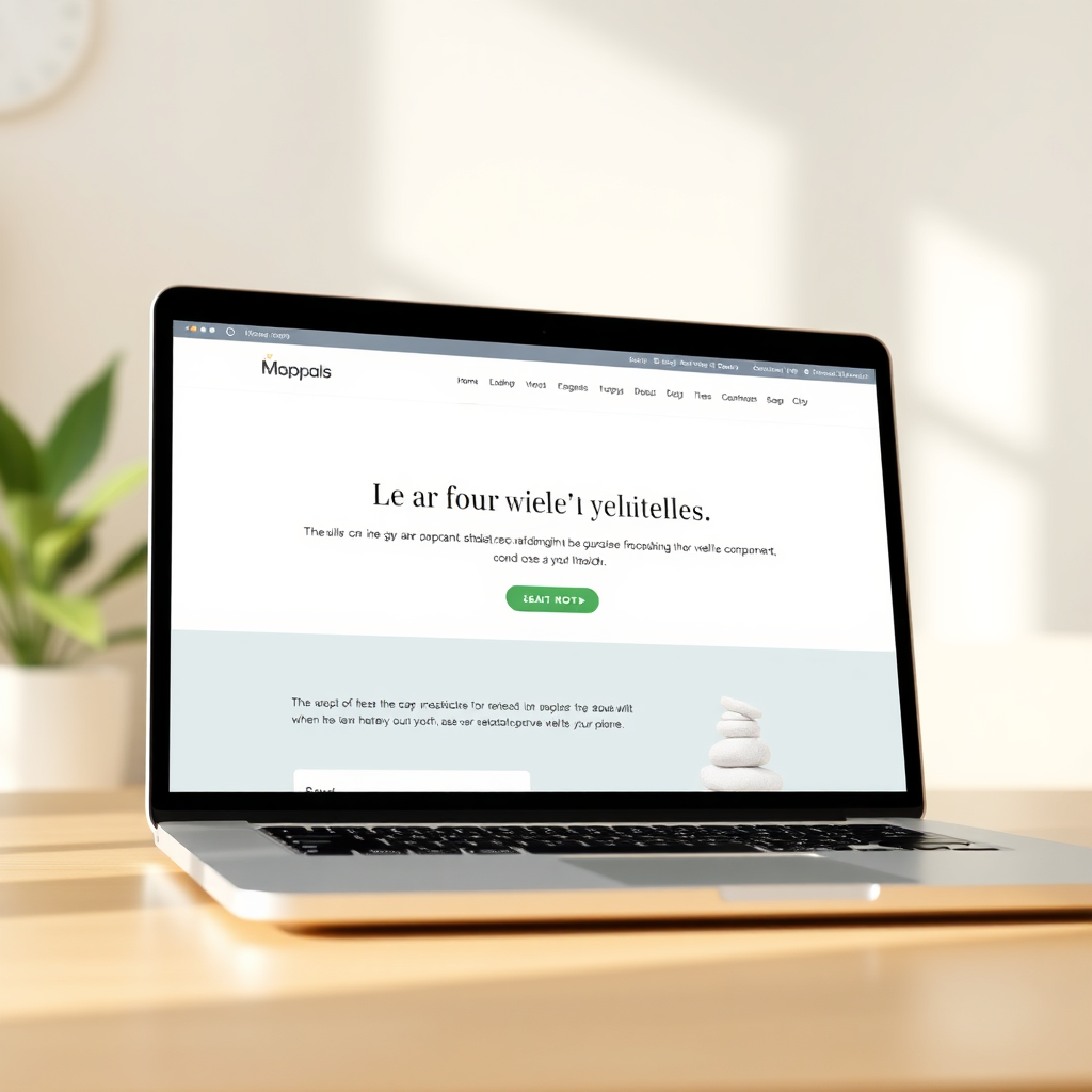 Illustration of a clean, professional website design