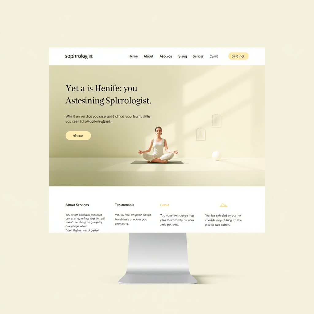 Exemple de site de sophrologue